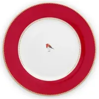 Pip studio Teller Love Birds Red 26,5cm (6er Set)