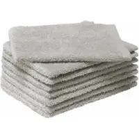 MOODIT Waschlappen Troy Silver (Set von 8 Stück)