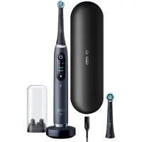 Oral-B iO 303015, Erwachsener, Rotierende-vibrierende Zahnbürste, Tägliche Pflege, Zahnfleischpflege, Sensibel, Whitening, Schwarz, 2 min, Schwarz