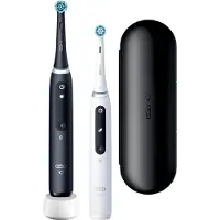Oral-B iO Series 5 - Zahnbürste - Matt Black/Quite White (Packung mit 2)