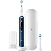 Oral-B iO Series 7N Sapphire Blue, Erwachsener, Vibrierende Zahnbürste, Tägliche Pflege, Tiefenreinigung, Zahnfleischpflege, Sensibel, Whitening, Blau, Rund, Akku
