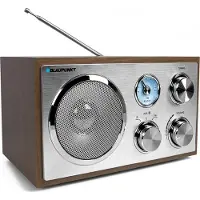 Blaupunkt RXN 180, Tragbar, Analog, FM, UKW, 3 W, Silber, Holz