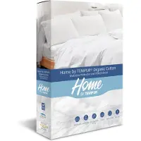 Tempur Home by Matratzenschoner - Natur - 140 x 210 x 25 cm - Bio-Baumwolle - Wasserdicht - Wärmeregulierend - Anti-Milben-Schutz