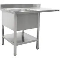 Saro Spülcenter 1 Becken Rechts - B 1400 X T 600 Mm