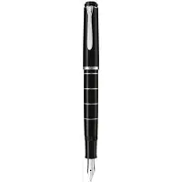 Pelikan M 215, Schwarz, Schwarz, Messing, Medium, Beidhändig, Deutschland