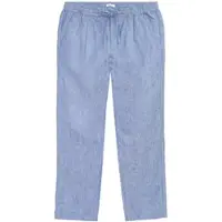 KnowledgeCotton Apparel Hose Fig Loose Linen Herren Moonlight Blue-XS