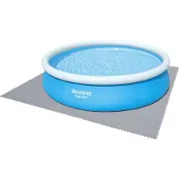 Bestway Pool-Bodenschutzfliesen Set 9 Stück á 78 x 78 cm, grau