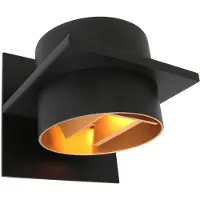 Steinhauer LED Wandleuchte, Metall, schwarz, B 14 cm