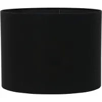 Light & Living Zylinder-Lampenschirm Livigno – Schwarz – Ø 50 x 38 cm – Modern