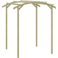 vidaXL Garten-Pergola Kiefernholz Imprägniert 180x197x210 cm