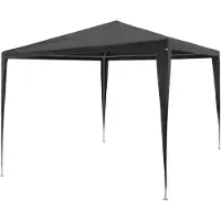 vidaXL Partyzelt 3x3 m PE Anthrazit