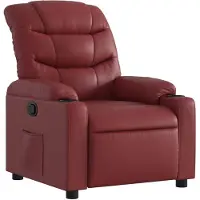 vidaXL Relaxsessel Weinrot Kunstleder