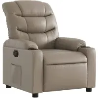 vidaXL Relaxsessel Cappuccino-Braun Kunstleder
