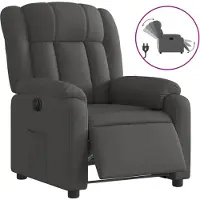 vidaXL Relaxsessel Elektrisch Dunkelgrau Stoff