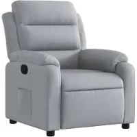 vidaXL Relaxsessel Hellgrau Stoff
