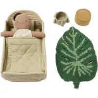 Lorena Canals - Puppenspielset mit Hausverpackung, Sana, chestnut / green / olive (6er-Set)