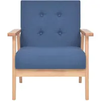 The Living Store Sessel Blau Stoff
