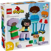 LEGO DUPLO Town Baubare Menschen mit großen Gefühlen, Lernspielzeug für Kinder ab 3 Jahren, enthält 5 Figuren mit 10 Gesichtern für Rollenspiele, 71 Steine zum Kombinieren und Gestalten 10423