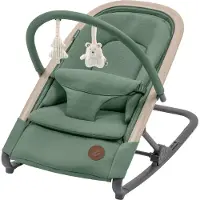Maxi-Cosi Kori 2-in-1-Babywippe mit Spielzeugbogen, 0–2 J., bis zu 15 kg, Baby Bouncer, 3 mit einer Hand einstellbare Liegepositionen, Beyond Green