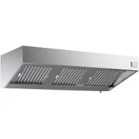 CombiSteel Gastro Wandhaube 1000 x 1100 x 540 mm - Edelstahl, mit Filter, Regler & Fettablasshahn