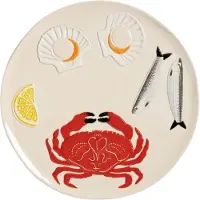&Klevering - De la mer Servierplatte Ø 26,5 cm, Crab