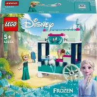 LEGO Disney Frozen Elsas Eisstand, Eiscreme-Spielzeug für Kinder mit Prinzessin Elsa-Puppe und Mini-Schneemann, Set zum Film Die Eiskönigin, spontanes Geschenk für Mädchen und Jungen ab 5 Jahren 43234