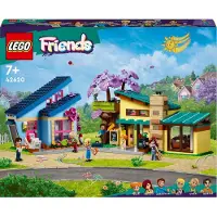 LEGO Friends Ollys und Paisleys Familien Haus, Puppenhaus mit Figuren und Zubehör, Set mit zweistöckigem Haus-Spielzeug und Baumhaus, kreatives Geschenk für Mädchen und Jungen ab 7 Jahren 42620