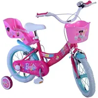 Barbie Kinderfahrrad Mädchen 14 Zoll Rosa Zwei Handbremsen
