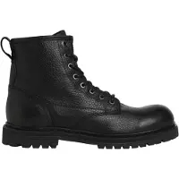 Jack & Jones Buckley Leather Boot Schwarz - Große 44
