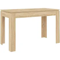 vidaXL Esstisch Sonoma-Eiche 120x60x76 cm Holzwerkstoff