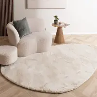 NATURL. Hochflor Teppich - Comfy Supreme Pebble Creme 160x230 cm
