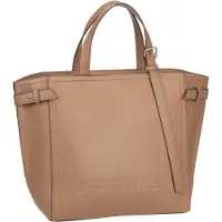 Calvin Klein Minimal Hardware Tote FA22 in Safari Canvas (16.4 Liter), Shopper