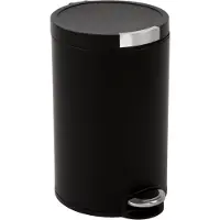 EKO - Artistic Treteimer 20 Liter - Stainless steel Plastic - Matt Schwarz