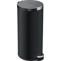 EKO - Artistic Treteimer 30 Liter - Stainless steel Plastic - Matt Schwarz