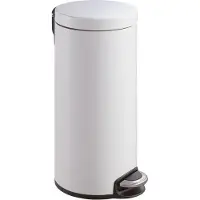 EKO - Serene Treteimer 30 Liter - Stainless steel Plastic - Weiß