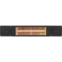 Eurom 334579, Wandmontierter Terrassenheizer, Schwarz, Aluminium, Elektro, 2000 W, 20 m²