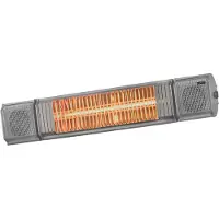 Eurom 334586, Wandmontierter Terrassenheizer, Anthrazit, Aluminium, Elektro, 2000 W, IP65