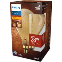 Philips Vintage LED Filament Lampe ersetzt 25W E27 Birne - A160 5W 300lm 1800K Einerpack