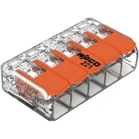 Wago Verbindungsklemme 5-polig 0.14-4 mm² 221-415 - 25 Stück