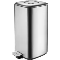 EKO - Regent Treteimer 20 Liter - Stainless steel Plastic - Matt Edelstahl