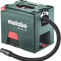 Metabo AS 18 L PC, Trommel-Vakuum, Trocken, Staubbeutel, 7,5 l, Filterung, 72 dB