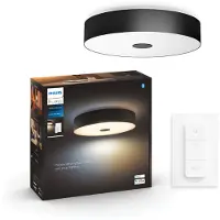 Philips White Ambiance Fair Deckenleuchte Schwarz 3000lm inkl DS
