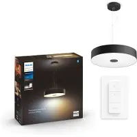Philips White Amb. Fair Pendelleuchte schwarz 3000lm DS