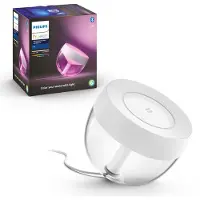Philips Hue White and Color ambiance Iris Tischleuchte weiß, Intelligente Tischleuchte, Bluetooth/Zigbee, Weiß, LED, Metall, Synthetik, Nicht austauschbare(s) Leuchtmittel