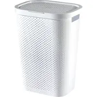 Curver Infinity Recycled Waschbox Dots 60lweiss 44x35xh60cm
