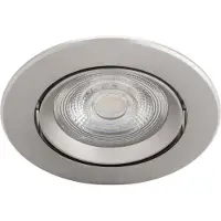 Philips Funktional Einbauspot, Einbaustrahler, Nicht austauschbare(s) Leuchtmittel, LED, 2700 K, 350 lm, Nickel