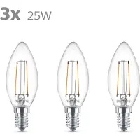 Philips 2W - E14 - 2700K - 250 lumen 3er-Set