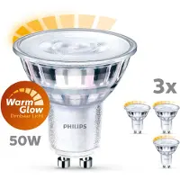 Philips Spot (dimmbar), 3,8 W, 50 W, GU10, 345 lm, 15000 h, Warmes Glühen