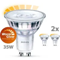 Philips 2,6W - GU10 - 2200-2700K - 230 lumen 2er-Set