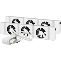 Speedcomfort Duo Set, Weiß, Ventilator, Ventilator, 75 - 120 cm, 1,8 m, 30 m³/h